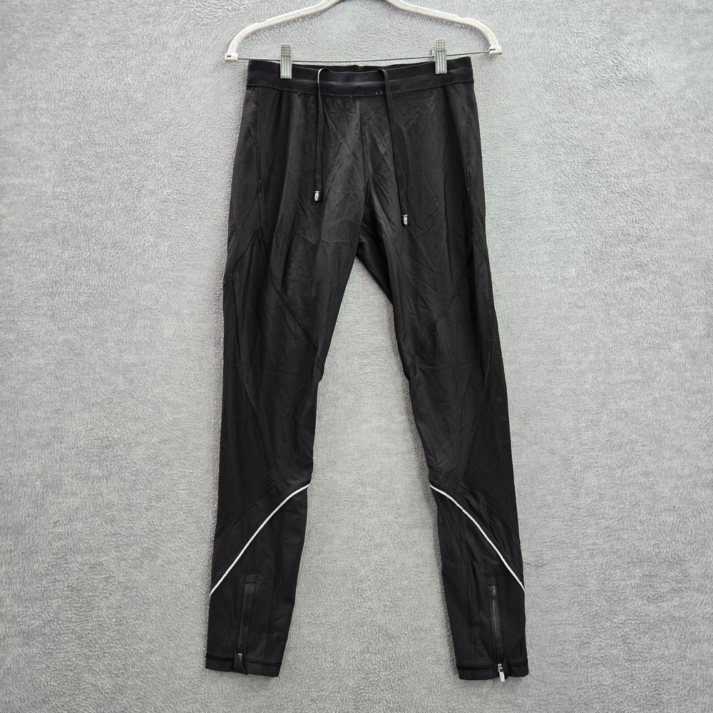 Victoria's Secret Sport Women Activewear Pants Medium Black Leggings Zip Pockets